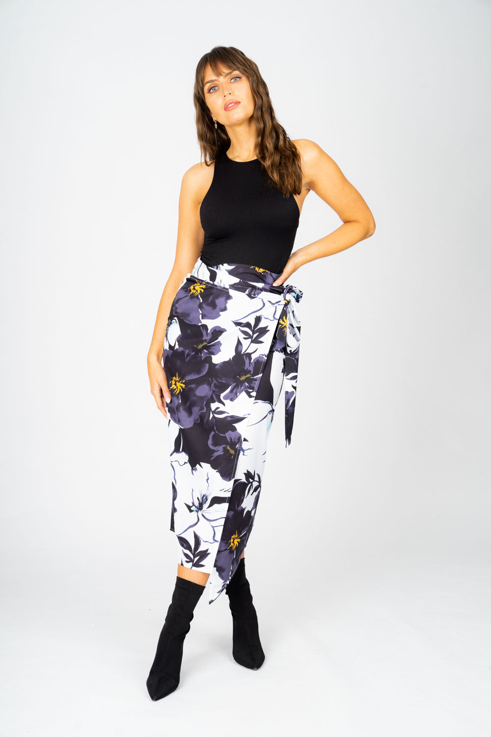 Georgie Wrap Skirt in Bloom