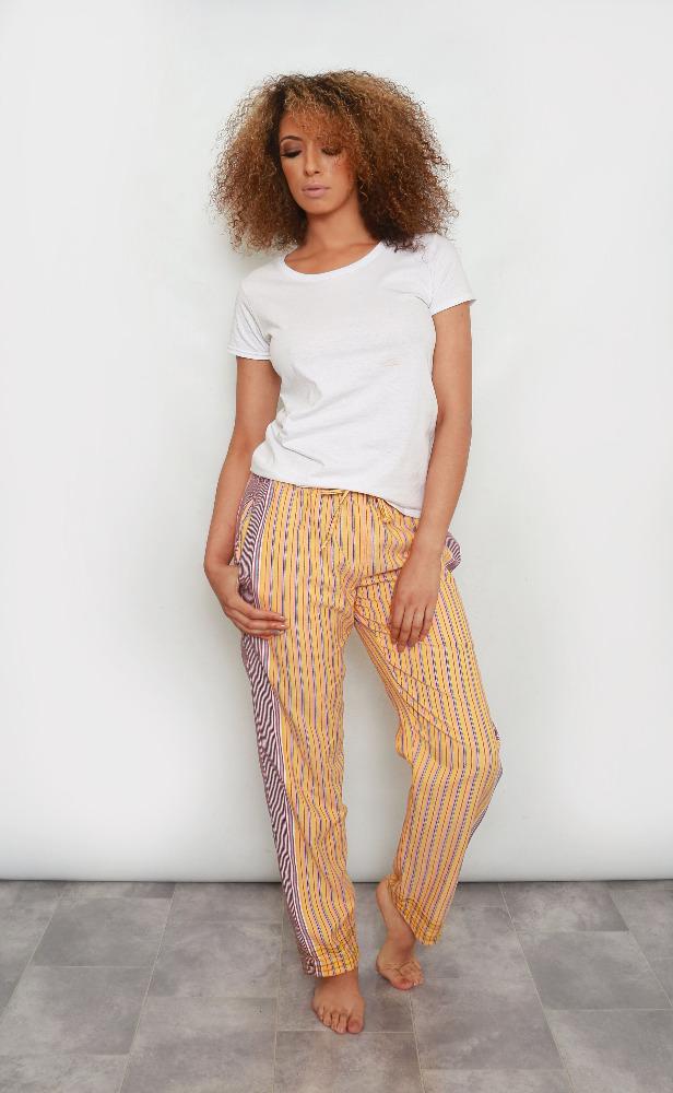 Buttermilk Striped Kenya Pants