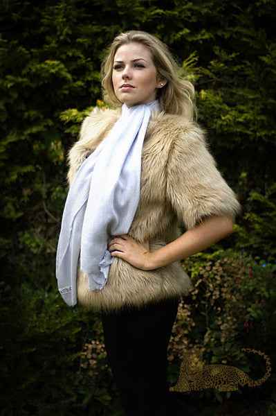 'Alaska' Pale Silver Pashmina