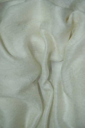 Winter white Cashmere Pashmina