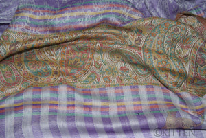 Lilac Cashmere Paisley Pashmina