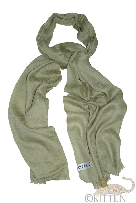 Soft pale green Pashmina