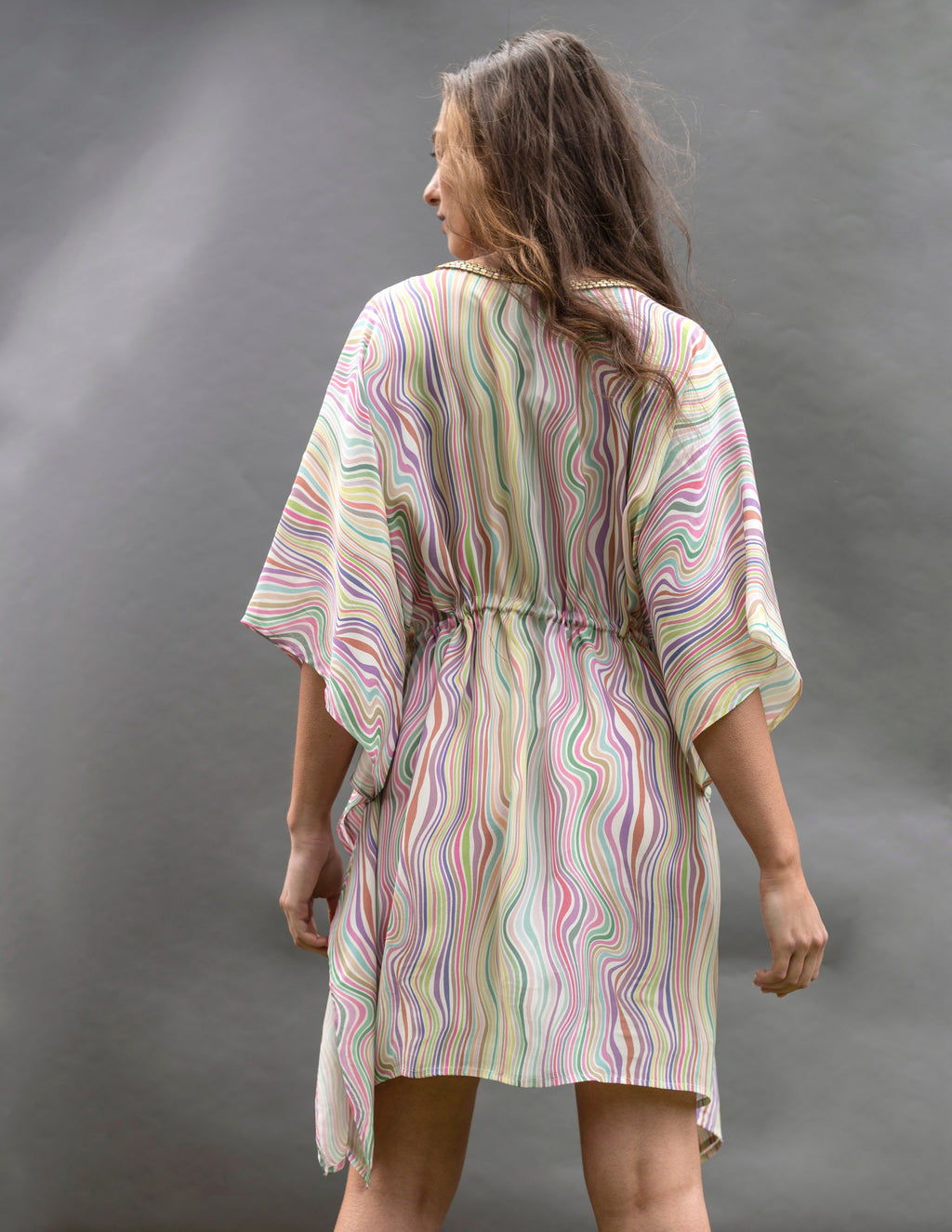 Selina Pastel Candy Kaftan