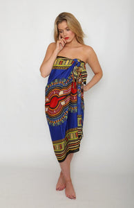 Blue Ganga print Sarong