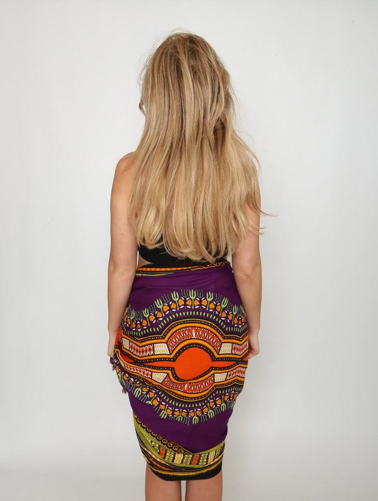 Ladies Purple Boho Sarong