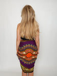 Ladies Purple Boho Sarong