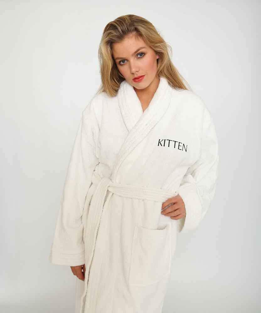 Classic Cotton Robe in White