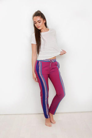 Purple Kenya Kikoy Pants