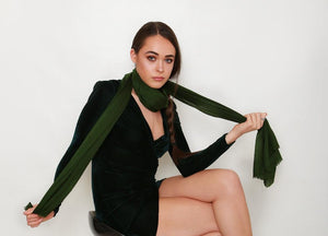 'Gator' Green Pashmina