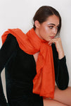 'Squash' Orange Pashmina