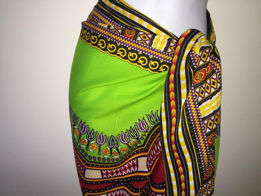 Green Ganga Print Beach Sarong