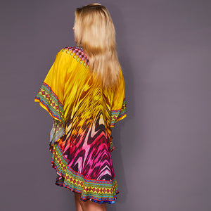 Kitten Beachwear Bianca Multicolour Kaftan