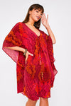 Kaa Tassel Kaftan in Raspberry Python