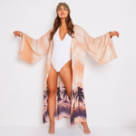 Kitten Beachwear Niko Maxi Kimono in Montego