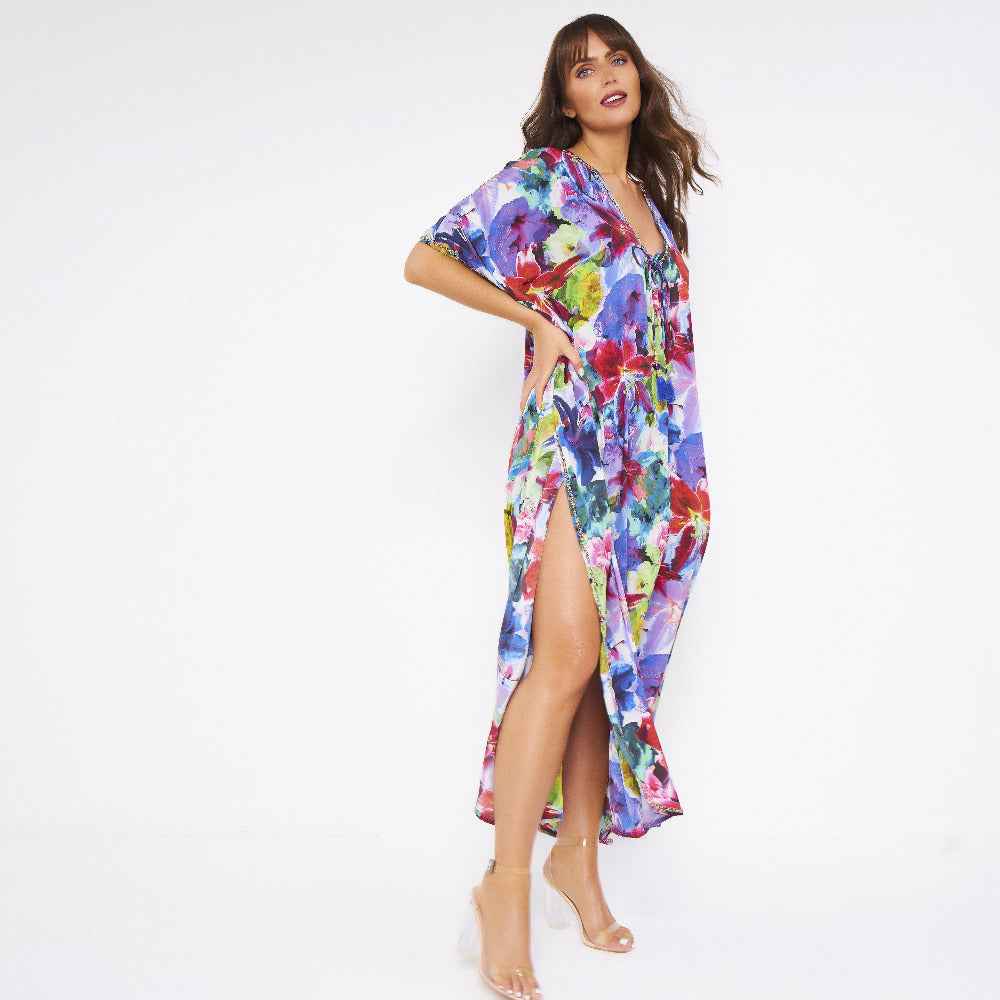 Ishani Beaded Maxi Kaftan