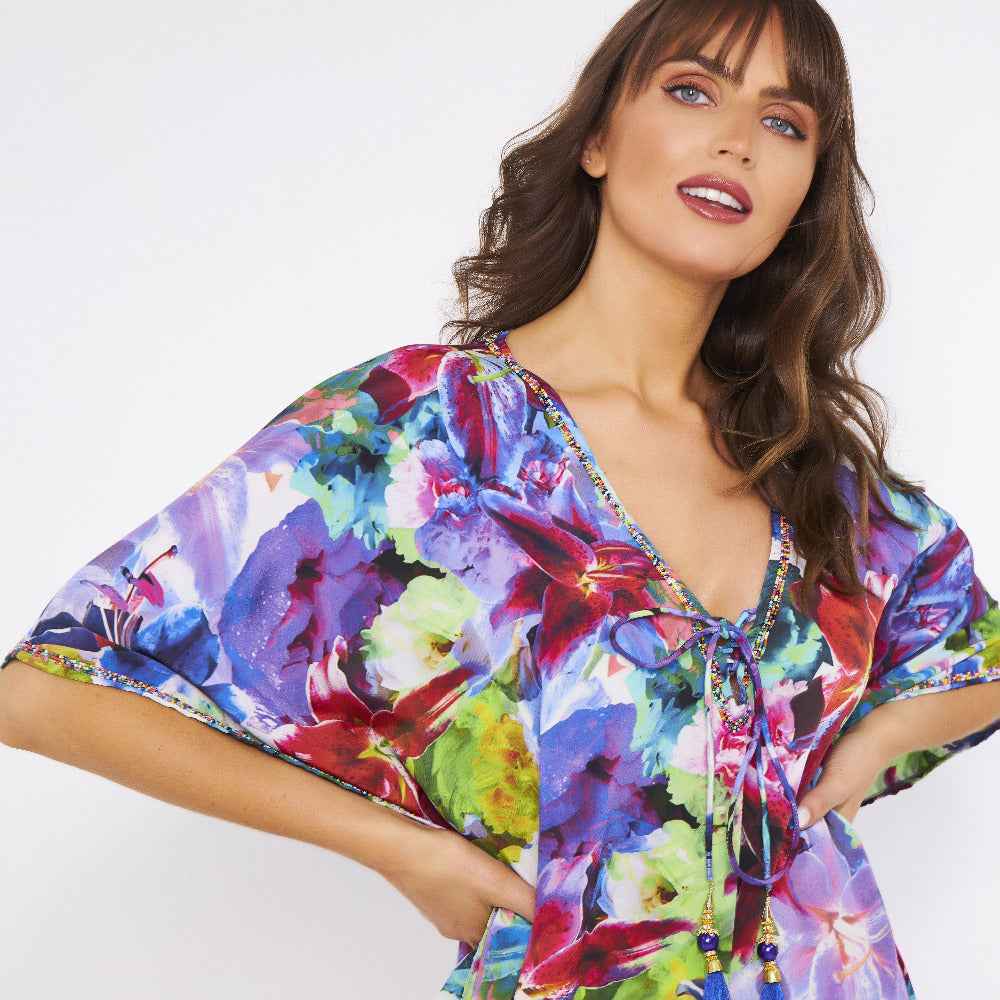 Ishani Beaded Maxi Kaftan