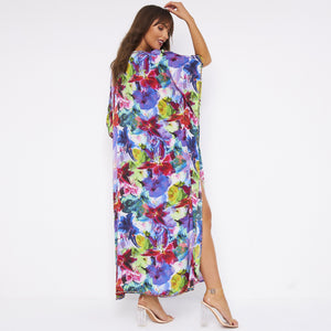 Kitten Beachwear Floral Maxi Kaftan