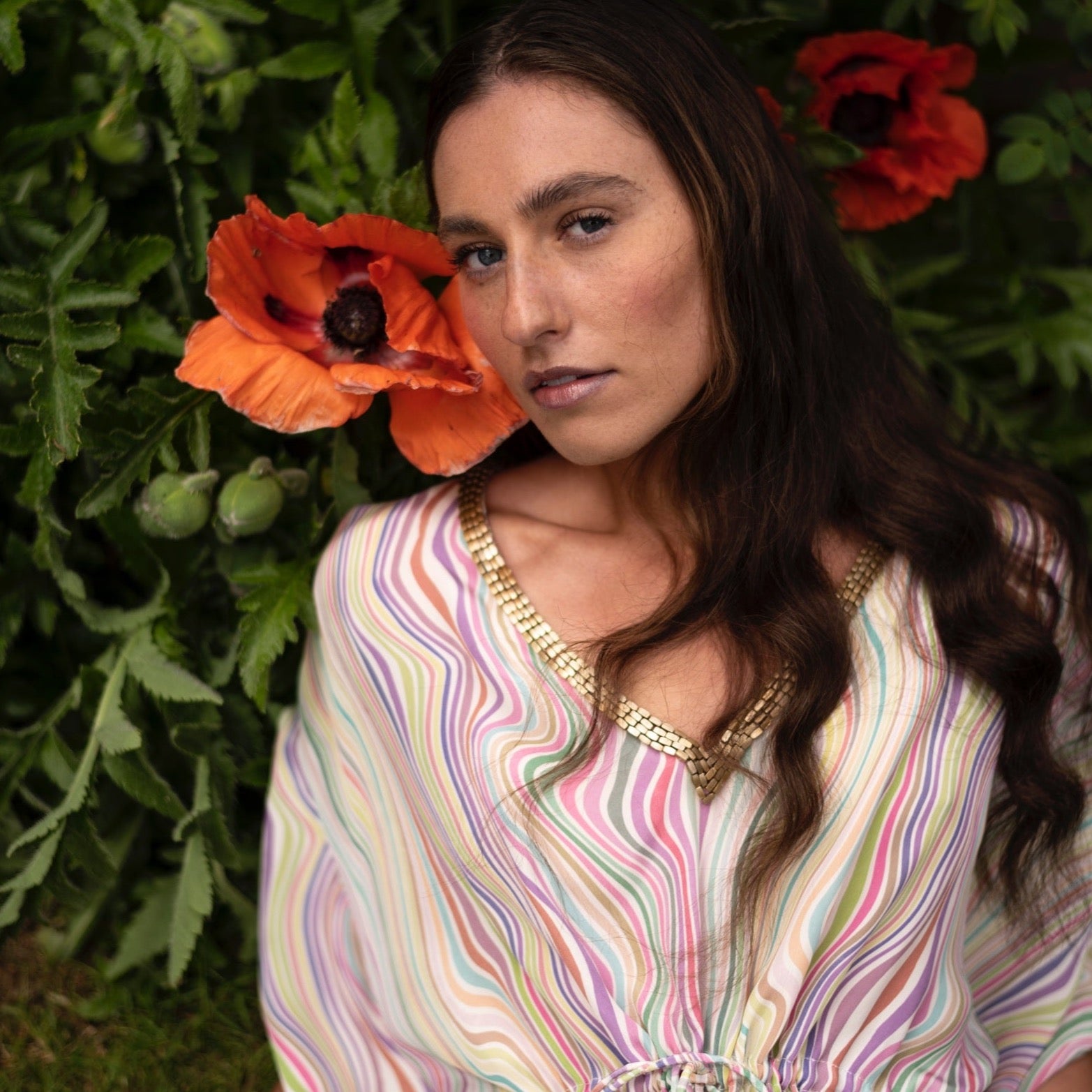 Selina Pastel Candy Kaftan