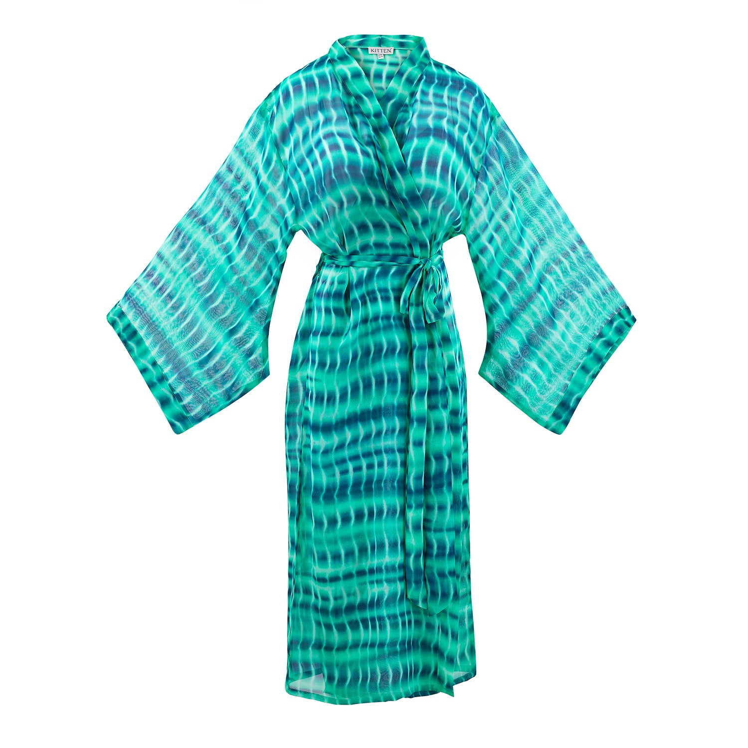 Niko Maxi Kimono in Tie Dye