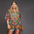 Kitten Beachwear Palolem Multicoloured Kaftan Top