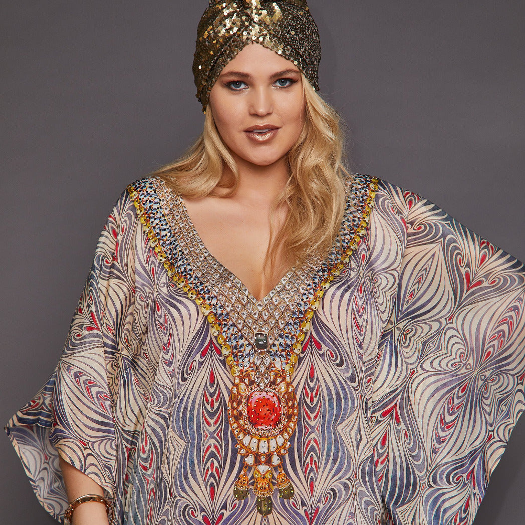 Kitten Beachwear Martina Ombré Maxi Kaftan