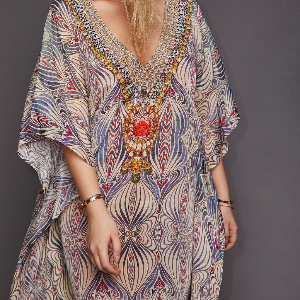 Kitten Beachwear Martina Ombré Maxi Kaftan