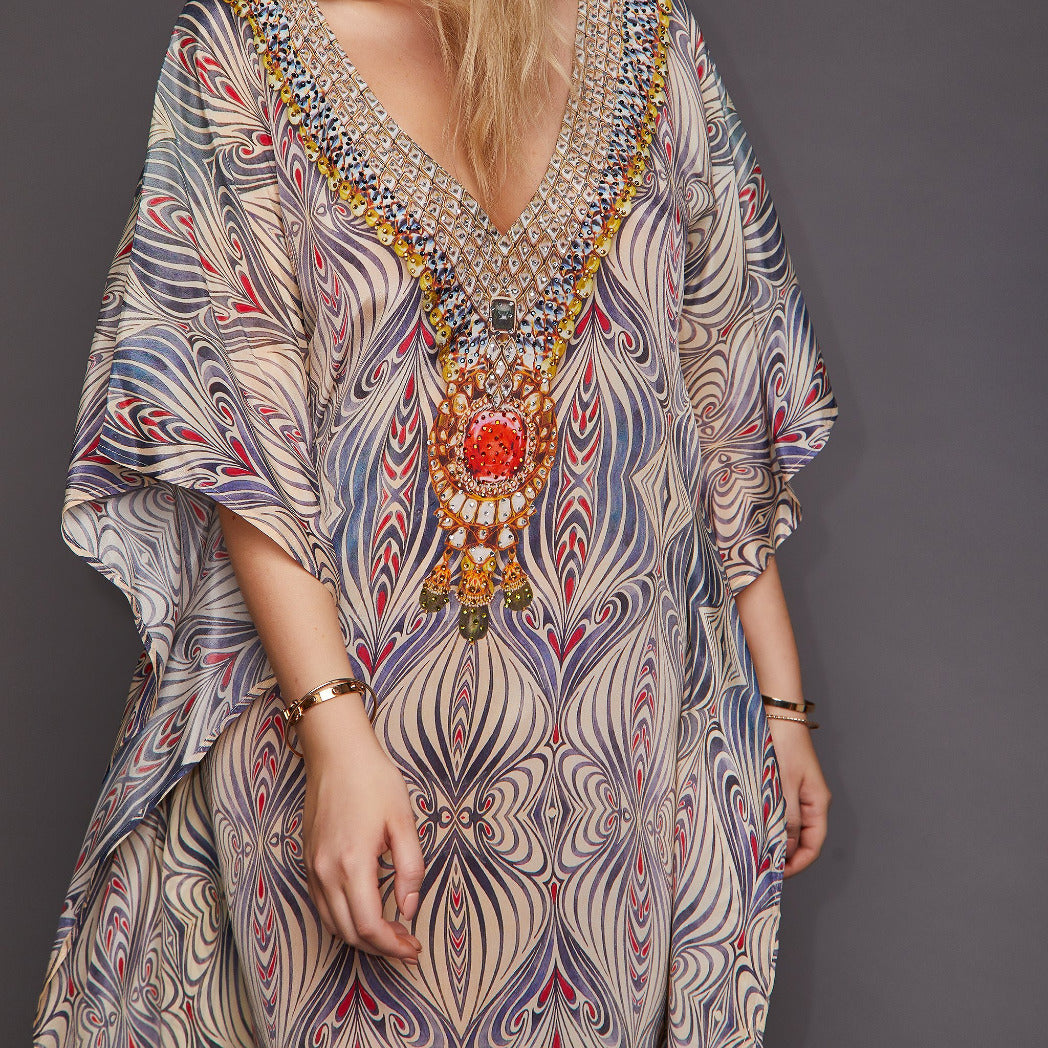 Kitten Beachwear Martina Ombré Maxi Kaftan