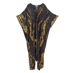 Selina Black Python Kaftan