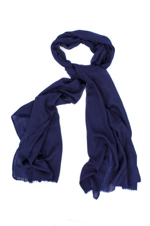 Deep Blue Cashmere Pashmina