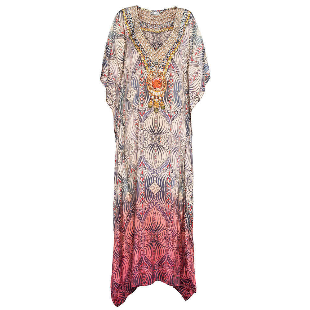 Kitten Beachwear Martina Ombré Maxi Kaftan